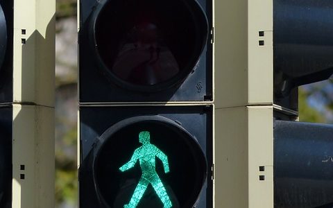 Ampel Bergmannstr. wird ausgebessert