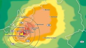 Fallout-Zone des AKW Tihange